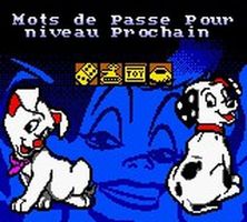 une photo d'Ã©cran de Les 102 Dalmatiens a la Rescousse sur Nintendo Game Boy Color